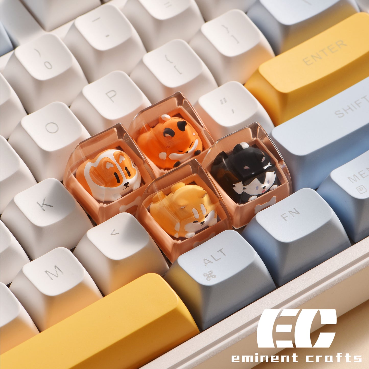 Animal in a Box Series 1 - Artisan Resin Keycap (Corgi, Husky, Shiba, Fox)