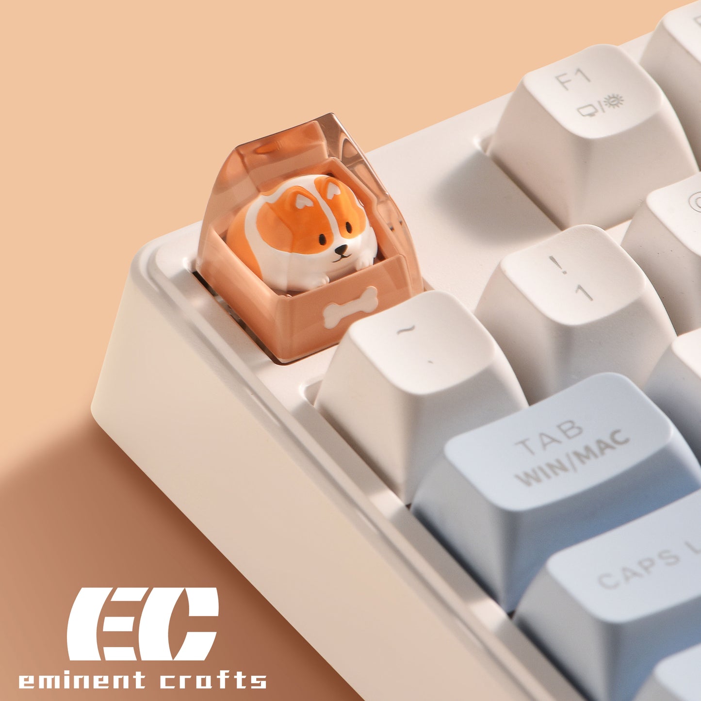 Animal in a Box Series 1 - Artisan Resin Keycap (Corgi, Husky, Shiba, Fox)