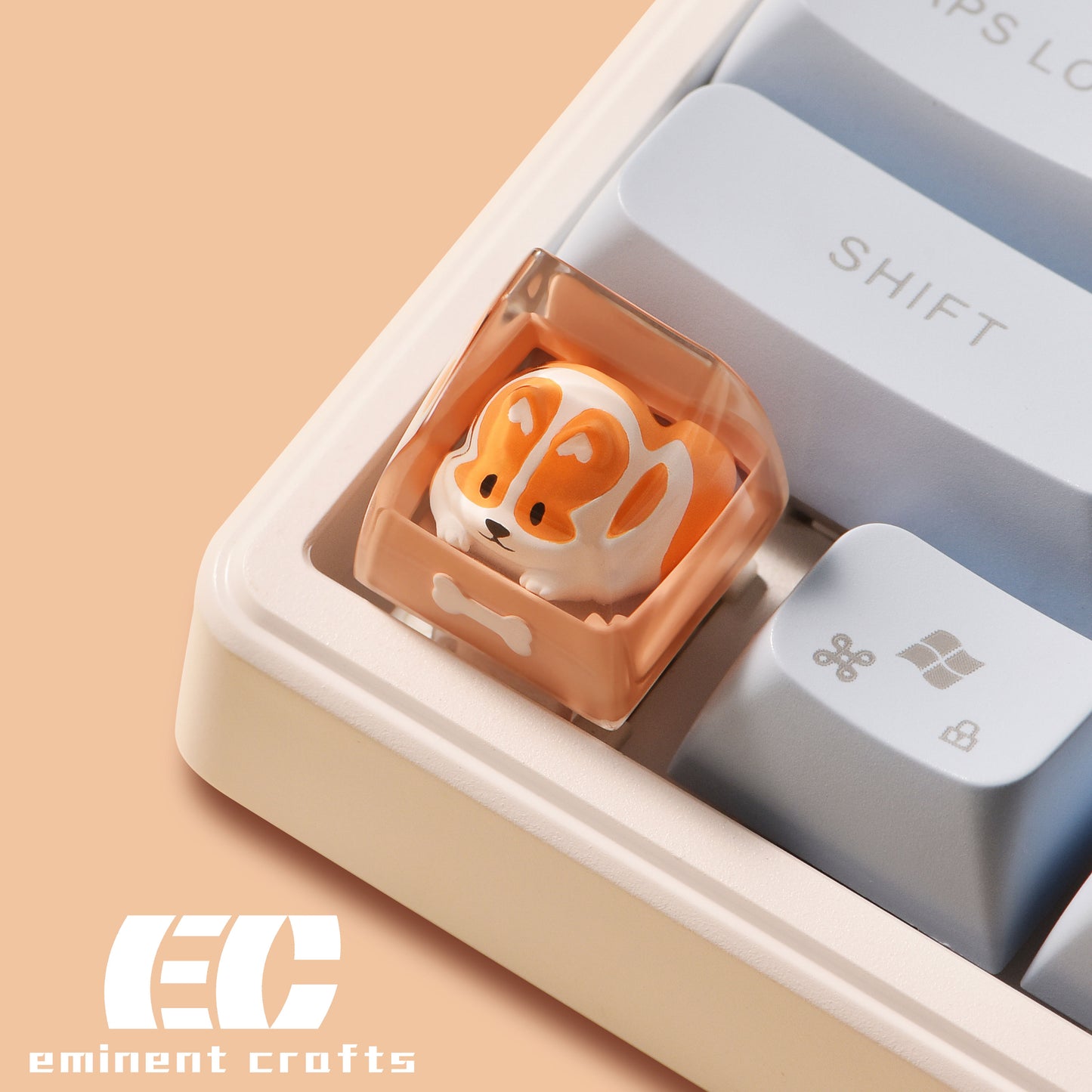 Animal in a Box Series 1 - Artisan Resin Keycap (Corgi, Husky, Shiba, Fox)